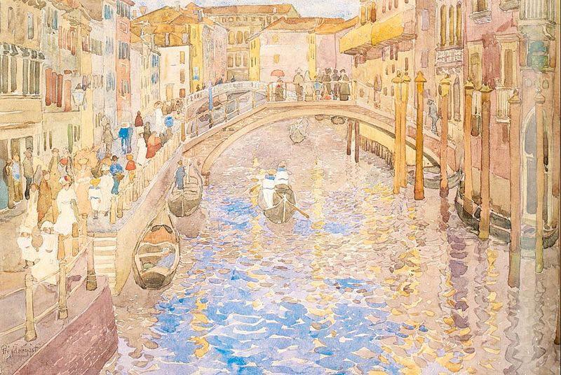 Maurice Prendergast Venetian Canal Scene china oil painting image